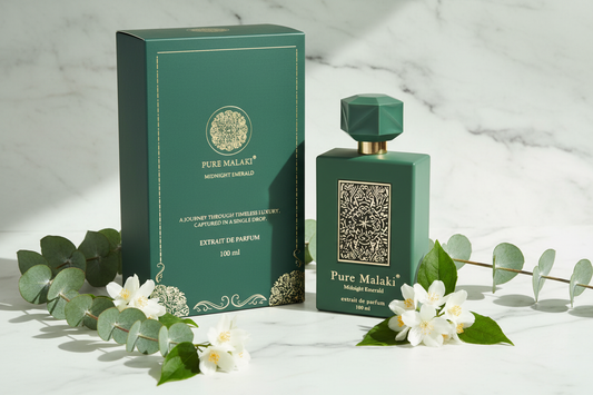 Pure Malaki Midnight Emerald verlichte styling met bloemen