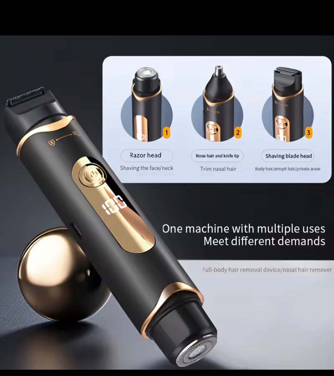 3-in-1 Multifunctionele Verzorgingstrimmer