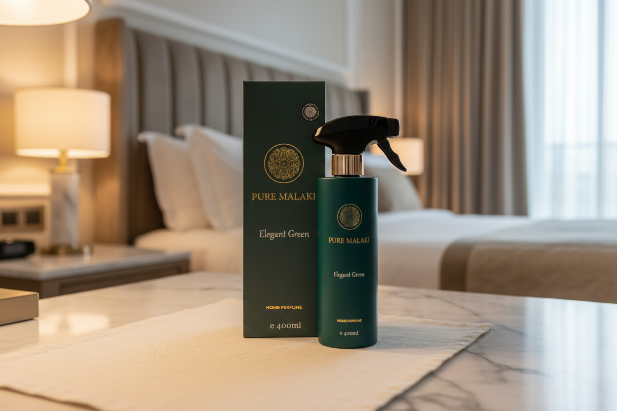 Pure Malaki Elegant Green in luxe hotel setting