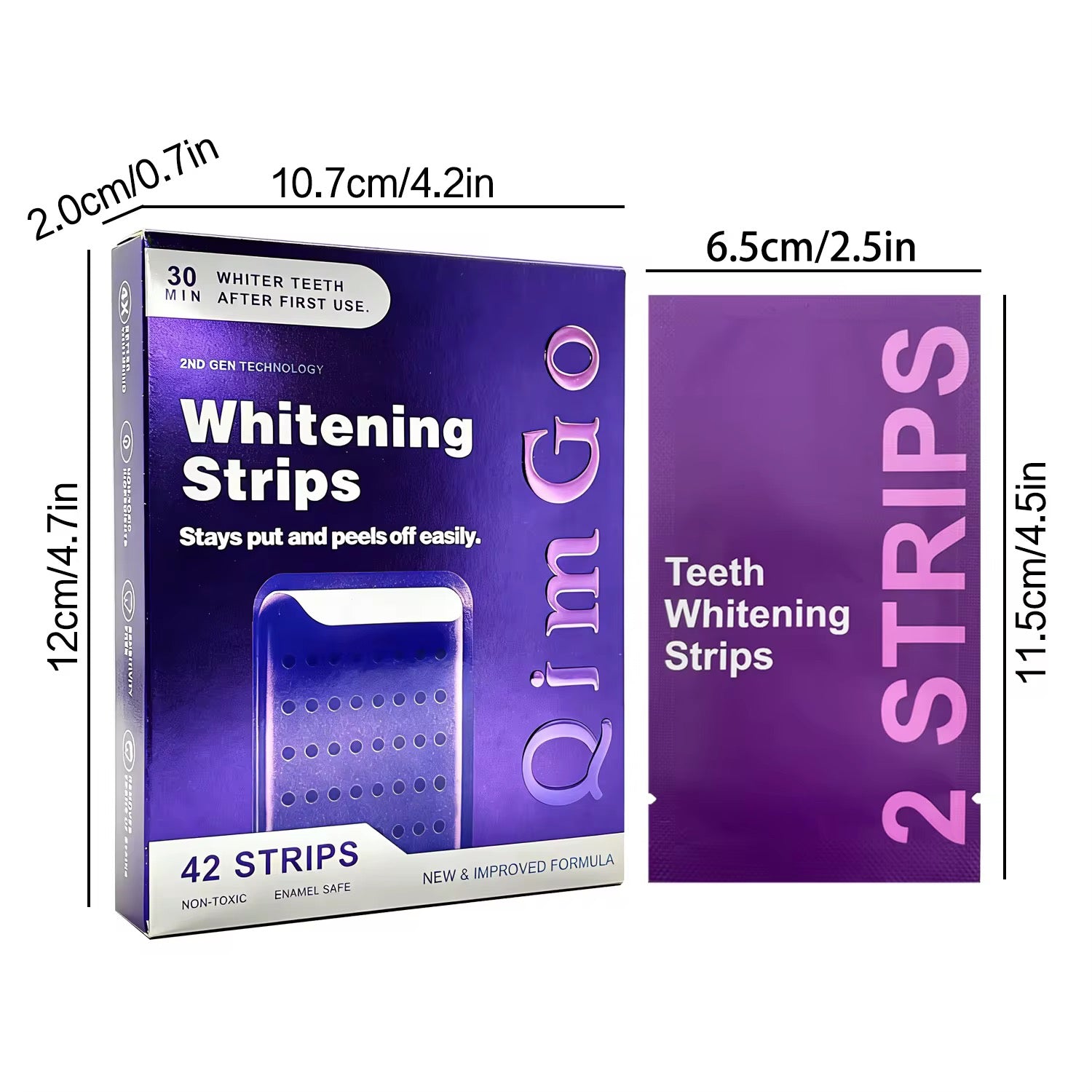 Before and after teeth whitening comparison