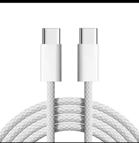 USB-C naar USB-C Kabel 240W Gevlochten 2 Meter