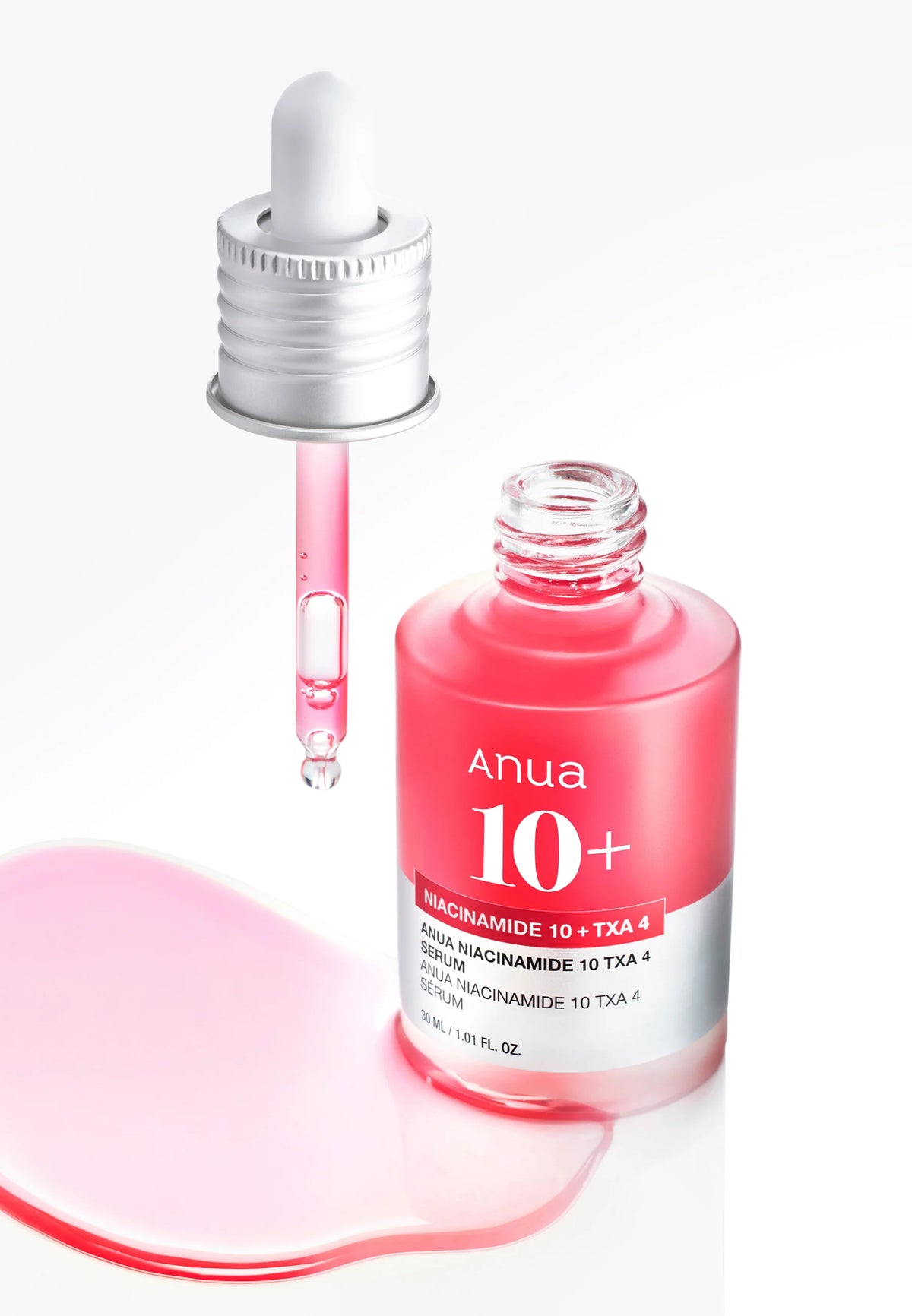 Open Anua serumflesje met pipet